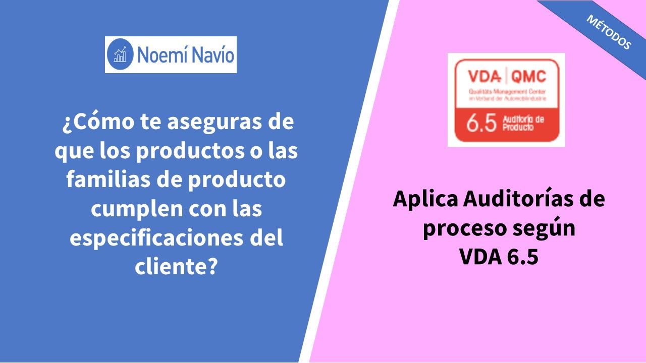 PI 18 Auditorías de Producto VDA 6.5